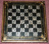 Victorian Papier-mâché Chessboard Inlaid with Mother-of-Pearl Squares