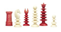 Calvert Small Stamped Ivory Chess Set