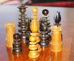 Calvert Wooden Chess Set, circa 1820