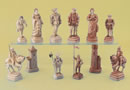 French Ivory Henry VIII - Francois I Chess Set