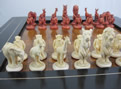 Animalier Ivory Chess Set, early to mid 20th century