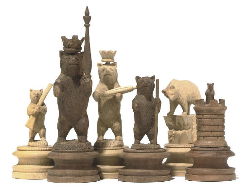Swiss-carved Bears of Berne set
