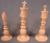Macao Ivory Set - White Bishop, King, Queen