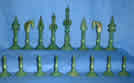 Samuel Pepys Set - Green Pieces