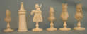 Dieppe Ivory Bust Set - White Pieces